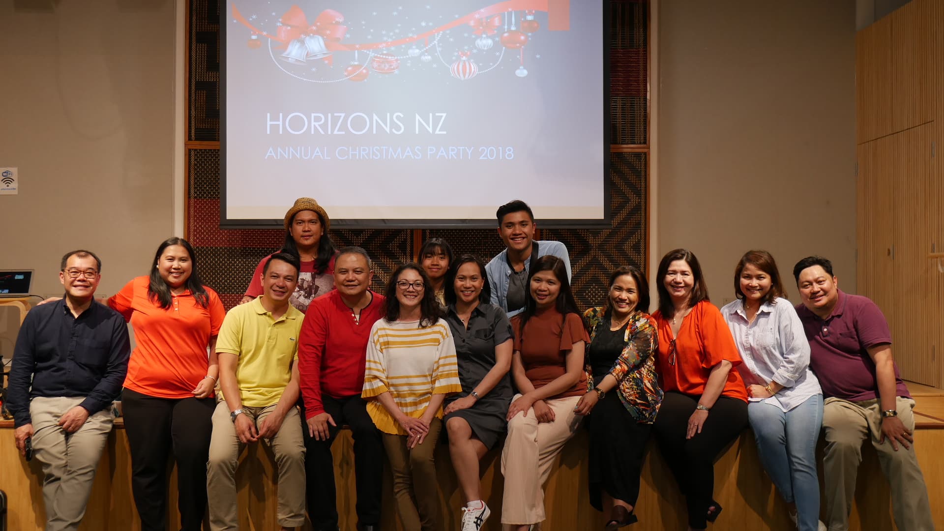 The Horizons New Zealand team at the annual Christmas party